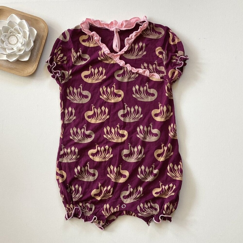 Kickee Pants Bird Shorts Romper